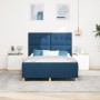 Estructura de Cama Azul 160x200 cm Tela de , Camas y somieres - Ref: Foro24-3344745, Precio: 247,19 €, Descuento: %