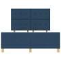 Estructura de Cama Azul 160x200 cm Tela de , Camas y somieres - Ref: Foro24-3344745, Precio: 247,19 €, Descuento: %