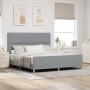Estructura de Cama Gris Claro 180x200 cm Tela de , Camas y somieres - Ref: Foro24-3344746, Precio: 273,18 €, Descuento: %