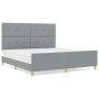 Estructura de Cama Gris Claro 180x200 cm Tela de , Camas y somieres - Ref: Foro24-3344746, Precio: 273,18 €, Descuento: %