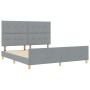 Estructura de Cama Gris Claro 180x200 cm Tela de , Camas y somieres - Ref: Foro24-3344746, Precio: 273,18 €, Descuento: %