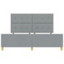 Estructura de Cama Gris Claro 180x200 cm Tela de , Camas y somieres - Ref: Foro24-3344746, Precio: 273,18 €, Descuento: %