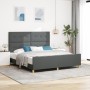 Cama Gris Oscuro 180x200 cm Tela de , Camas y somieres - Ref: Foro24-3344747, Precio: 242,11 €, Descuento: %