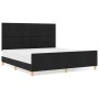 Estructura de Cama Negra 180x200 cm de Tela de , Camas y somieres - Ref: Foro24-3344748, Precio: 258,94 €, Descuento: %