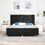 Estructura de Cama Negra 180x200 cm de Tela de , Camas y somieres - Ref: Foro24-3344748, Precio: 258,94 €, Descuento: %