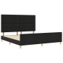 Estructura de Cama Negra 180x200 cm de Tela de , Camas y somieres - Ref: Foro24-3344748, Precio: 258,94 €, Descuento: %