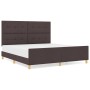 Estructura de Cama Marrón Oscuro 180x200 cm Tela de , Camas y somieres - Ref: Foro24-3344749, Precio: 258,31 €, Descuento: %