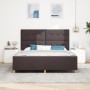 Estructura de Cama Marrón Oscuro 180x200 cm Tela de , Camas y somieres - Ref: Foro24-3344749, Precio: 258,31 €, Descuento: %