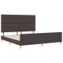 Estructura de Cama Marrón Oscuro 180x200 cm Tela de , Camas y somieres - Ref: Foro24-3344749, Precio: 258,31 €, Descuento: %