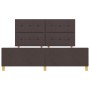 Estructura de Cama Marrón Oscuro 180x200 cm Tela de , Camas y somieres - Ref: Foro24-3344749, Precio: 258,31 €, Descuento: %