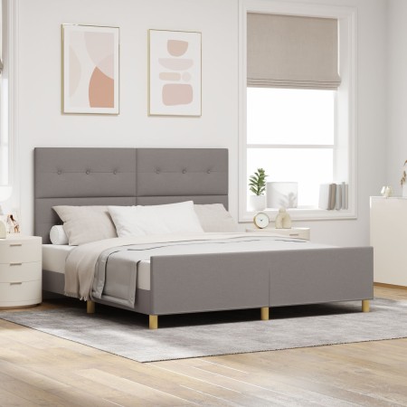 Estructura de Cama Taupe 180x200 cm Tela de , Camas y somieres - Ref: Foro24-3344750, Precio: 240,78 €, Descuento: %