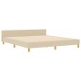 Estructura de Cama Crema 180x200 cm Tela de , Camas y somieres - Ref: Foro24-3344751, Precio: 257,20 €, Descuento: %
