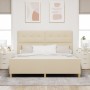 Estructura de Cama Crema 180x200 cm Tela de , Camas y somieres - Ref: Foro24-3344751, Precio: 257,20 €, Descuento: %