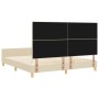 Estructura de Cama Crema 180x200 cm Tela de , Camas y somieres - Ref: Foro24-3344751, Precio: 257,20 €, Descuento: %