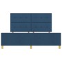 Cama Azul 180x200 cm Tela de , Camas y somieres - Ref: Foro24-3344752, Precio: 259,38 €, Descuento: %