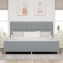 Estructura de Cama Gris Claro 200x200 cm Tela de , Camas y somieres - Ref: Foro24-3344753, Precio: 270,17 €, Descuento: %