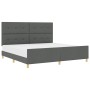 Marco de Cama Gris Oscuro 200x200 cm Tela de , Camas y somieres - Ref: Foro24-3344754, Precio: 252,02 €, Descuento: %