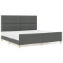 Marco de Cama Gris Oscuro 200x200 cm Tela de , Camas y somieres - Ref: Foro24-3344754, Precio: 252,02 €, Descuento: %
