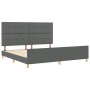 Marco de Cama Gris Oscuro 200x200 cm Tela de , Camas y somieres - Ref: Foro24-3344754, Precio: 252,02 €, Descuento: %