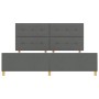 Marco de Cama Gris Oscuro 200x200 cm Tela de , Camas y somieres - Ref: Foro24-3344754, Precio: 252,02 €, Descuento: %