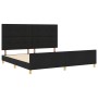 Cama Negra 200x200 cm de Tela de , Camas y somieres - Ref: Foro24-3344755, Precio: 275,98 €, Descuento: %