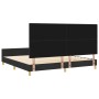 Cama Negra 200x200 cm de Tela de , Camas y somieres - Ref: Foro24-3344755, Precio: 275,98 €, Descuento: %