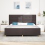 Estructura de cama en marrón oscuro 200x200 cm de tela de , Camas y somieres - Ref: Foro24-3344756, Precio: 269,66 €, Descuen...