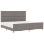 Cama de Tela Taupe 200x200 cm de , Camas y somieres - Ref: Foro24-3344757, Precio: 271,98 €, Descuento: %