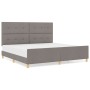 Cama de Tela Taupe 200x200 cm de , Camas y somieres - Ref: Foro24-3344757, Precio: 271,98 €, Descuento: %
