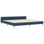 Estructura de Cama Azul 200x200 cm de Tela de , Camas y somieres - Ref: Foro24-3344759, Precio: 261,14 €, Descuento: %
