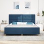 Estructura de Cama Azul 200x200 cm de Tela de , Camas y somieres - Ref: Foro24-3344759, Precio: 261,14 €, Descuento: %