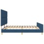 Estructura de Cama Azul 200x200 cm de Tela de , Camas y somieres - Ref: Foro24-3344759, Precio: 261,14 €, Descuento: %