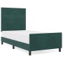 Estructura de Cama de Terciopelo Verde Oscuro 80x200 cm de , Camas y somieres - Ref: Foro24-3344906, Precio: 136,33 €, Descue...