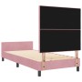 Estructura de cama de terciopelo rosa 80x200 cm de , Camas y somieres - Ref: Foro24-3344908, Precio: 161,15 €, Descuento: %