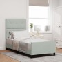 Estructura de Cama Gris Claro 90x190 cm Terciopelo de , Camas y somieres - Ref: Foro24-3344909, Precio: 154,94 €, Descuento: %