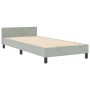 Estructura de Cama Gris Claro 90x200 cm Terciopelo de , Camas y somieres - Ref: Foro24-3344915, Precio: 156,02 €, Descuento: %