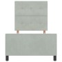 Estructura de Cama Gris Claro 90x200 cm Terciopelo de , Camas y somieres - Ref: Foro24-3344915, Precio: 156,02 €, Descuento: %