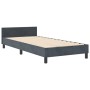 Estructura de Cama en Gris Oscuro, 100x200 cm, Hecha de Terciopelo de , Camas y somieres - Ref: Foro24-3344922, Precio: 137,8...