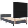 Estructura de Cama en Gris Oscuro, 100x200 cm, Hecha de Terciopelo de , Camas y somieres - Ref: Foro24-3344922, Precio: 137,8...