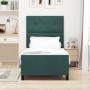 Estructura de Cama de Terciopelo Verde Oscuro 100x200 cm de , Camas y somieres - Ref: Foro24-3344924, Precio: 146,79 €, Descu...