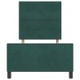 Estructura de Cama de Terciopelo Verde Oscuro 100x200 cm de , Camas y somieres - Ref: Foro24-3344924, Precio: 146,79 €, Descu...