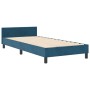Estructura de Cama Azul Oscuro 100x200 cm Terciopelo de , Camas y somieres - Ref: Foro24-3344925, Precio: 149,36 €, Descuento: %