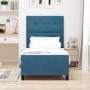 Estructura de Cama Azul Oscuro 100x200 cm Terciopelo de , Camas y somieres - Ref: Foro24-3344925, Precio: 149,36 €, Descuento: %