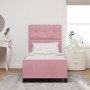 Estructura de Cama Rosa 100x200 cm Terciopelo de , Camas y somieres - Ref: Foro24-3344926, Precio: 157,42 €, Descuento: %