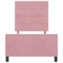Estructura de Cama Rosa 100x200 cm Terciopelo de , Camas y somieres - Ref: Foro24-3344926, Precio: 157,42 €, Descuento: %