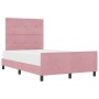 Cama Rosa 120x190 cm Terciopelo de , Camas y somieres - Ref: Foro24-3344932, Precio: 188,05 €, Descuento: %