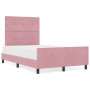 Cama Rosa 120x190 cm Terciopelo de , Camas y somieres - Ref: Foro24-3344932, Precio: 188,05 €, Descuento: %
