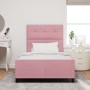 Cama Rosa 120x190 cm Terciopelo de , Camas y somieres - Ref: Foro24-3344932, Precio: 188,05 €, Descuento: %