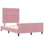 Cama Rosa 120x190 cm Terciopelo de , Camas y somieres - Ref: Foro24-3344932, Precio: 188,05 €, Descuento: %