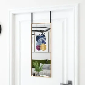 Espejo de puerta cristal y aluminio negro 30x80 cm de vidaXL, Espejos - Ref: Foro24-327413, Precio: 33,15 €, Descuento: %